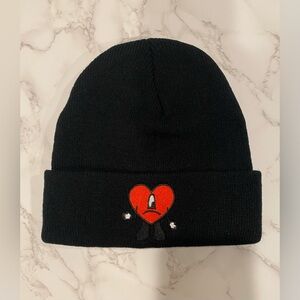 BAD BUNNY BEANIE - BLACK - NWOT